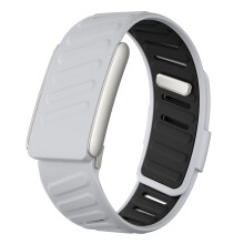 (Light Grey Black) For WHOOP 5.0 Replacement Strap Dual Color Design Silicone Watch Band