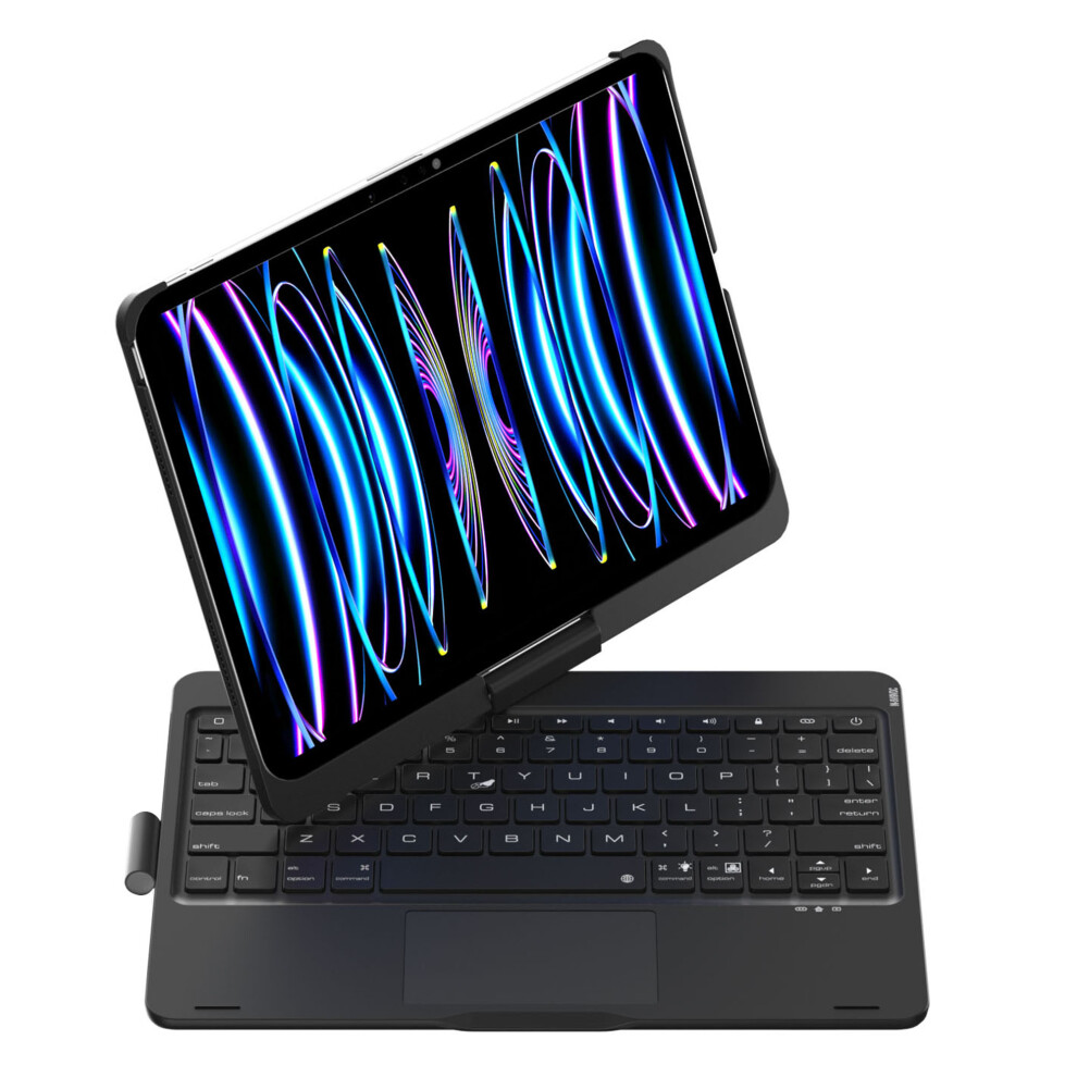 (Black) For Ipad (2025) 10.9 (2022) Trackpad Backlight Keyboard With Tablet Case Black 6914289096309