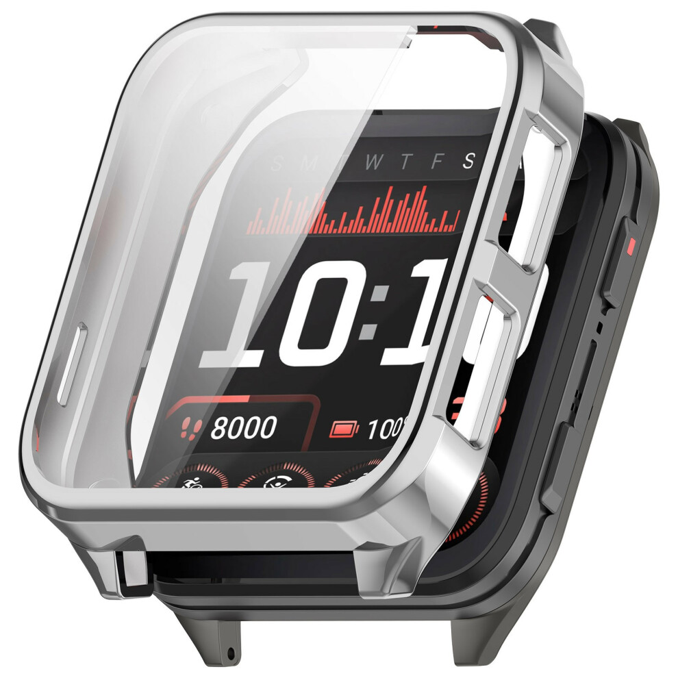 (Electroplating ) For Garmin Venu X1 Watch Case Full Protection Scratch Resistant Tpu Cover Silver 6914288009768