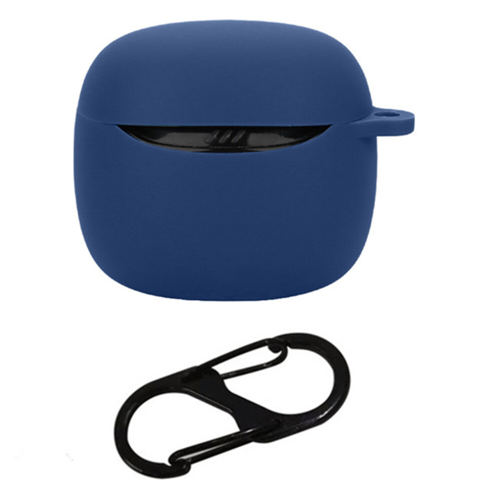( Blue) For Jbl Tune Flex 2 Bluetooth-Compatible Earphone Case Silicone Protective Cover With Hanging Buckle Dark/Blue 6914288570404