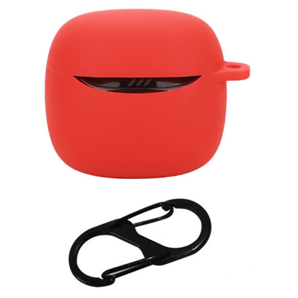 (Red) For Jbl Tune Flex 2 Bluetooth-Compatible Earphone Case Silicone Protective Cover With Hanging Buckle Red 6914285044274