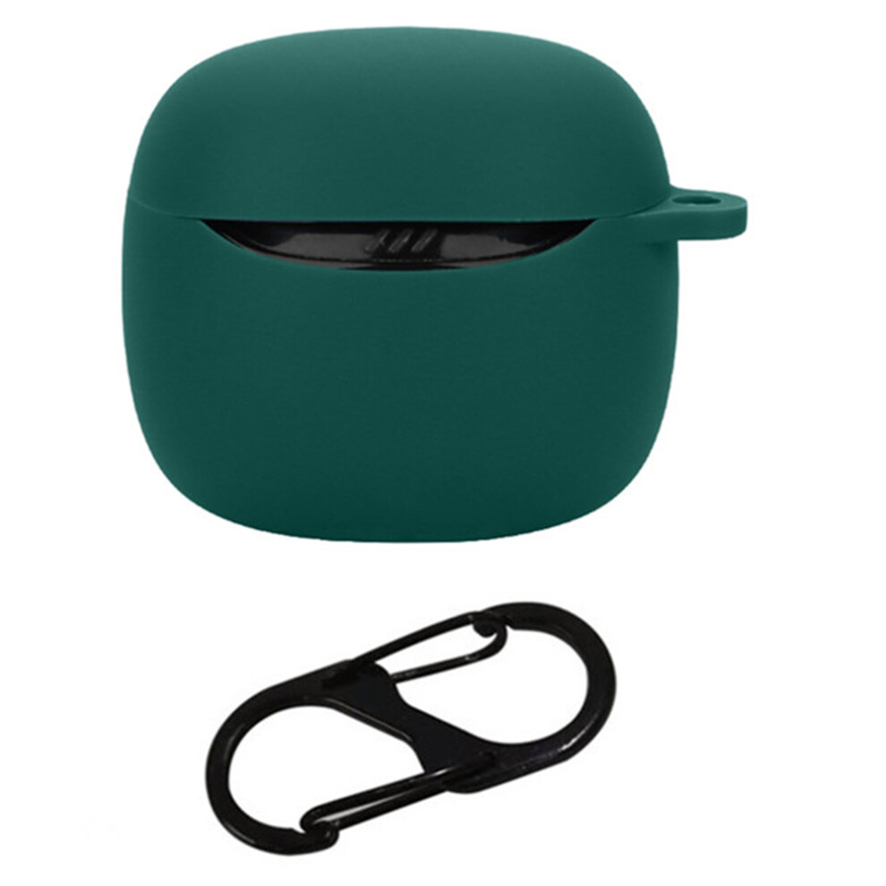 (Blackish ) For Jbl Tune Flex 2 Bluetooth-Compatible Earphone Case Silicone Protective Cover With Hanging Buckle Green 6914281884126