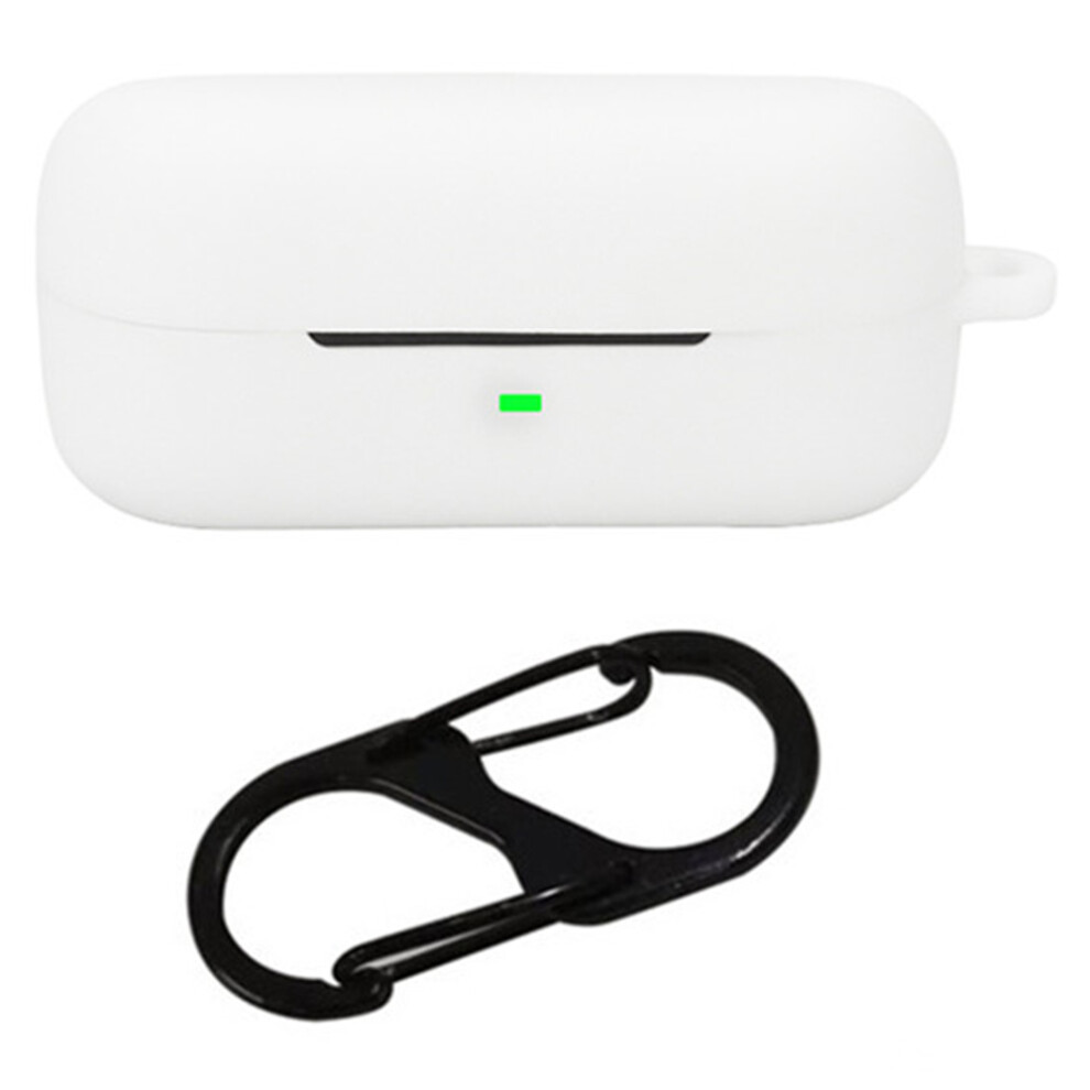 (White) For Sony Wf-C510 Bluetooth-Compatible Earphones Case Soft Silicone Cover With Anti-Lost Buckle White 6914282884682