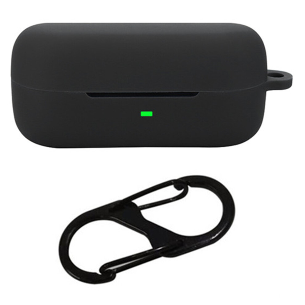 (Black) For Sony Wf-C510 Bluetooth-Compatible Earphones Case Soft Silicone Cover With Anti-Lost Buckle Black 6914282690115