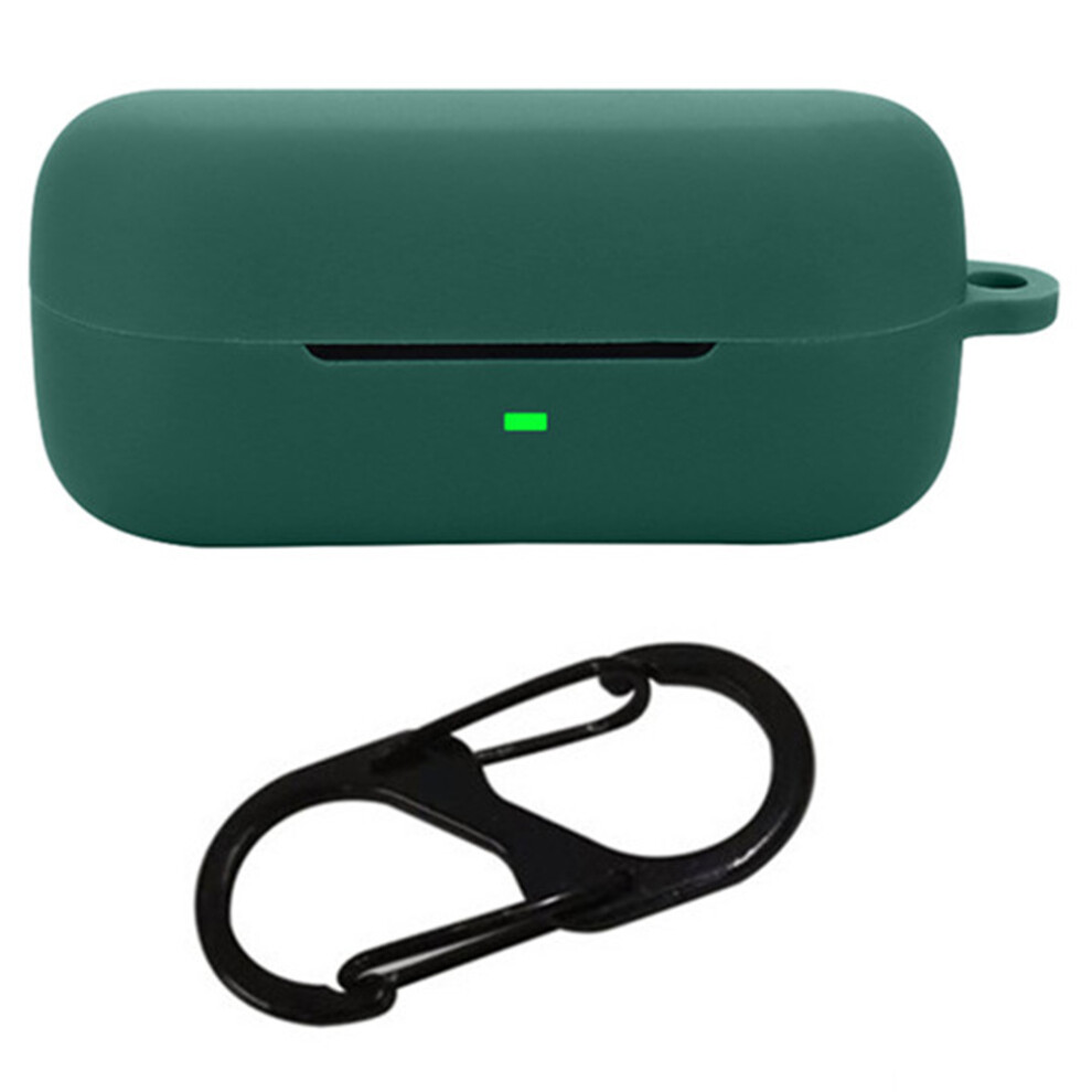 (Blackish ) For Sony Wf-C510 Bluetooth-Compatible Earphones Case Soft Silicone Cover With Anti-Lost Buckle Green 6914280932835