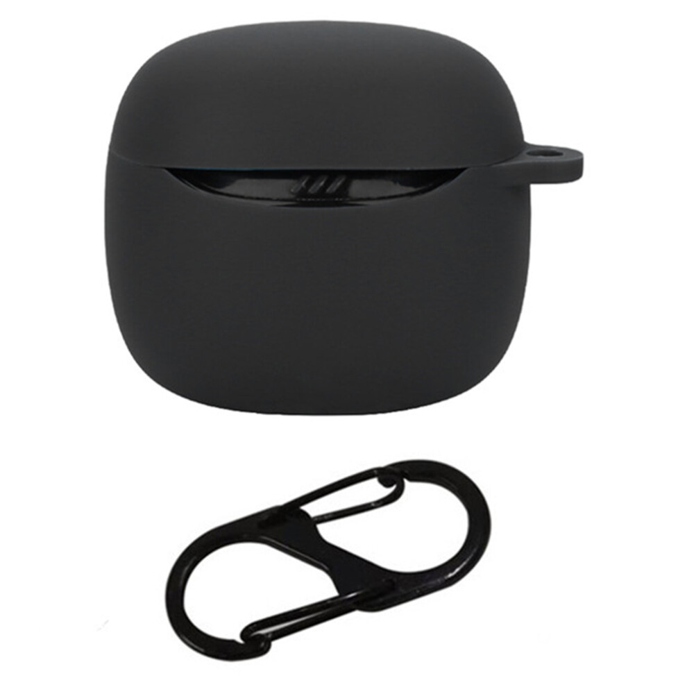 (Black) For Jbl Tune Flex 2 Bluetooth-Compatible Earphone Case Silicone Protective Cover With Hanging Buckle Black 6914285276880