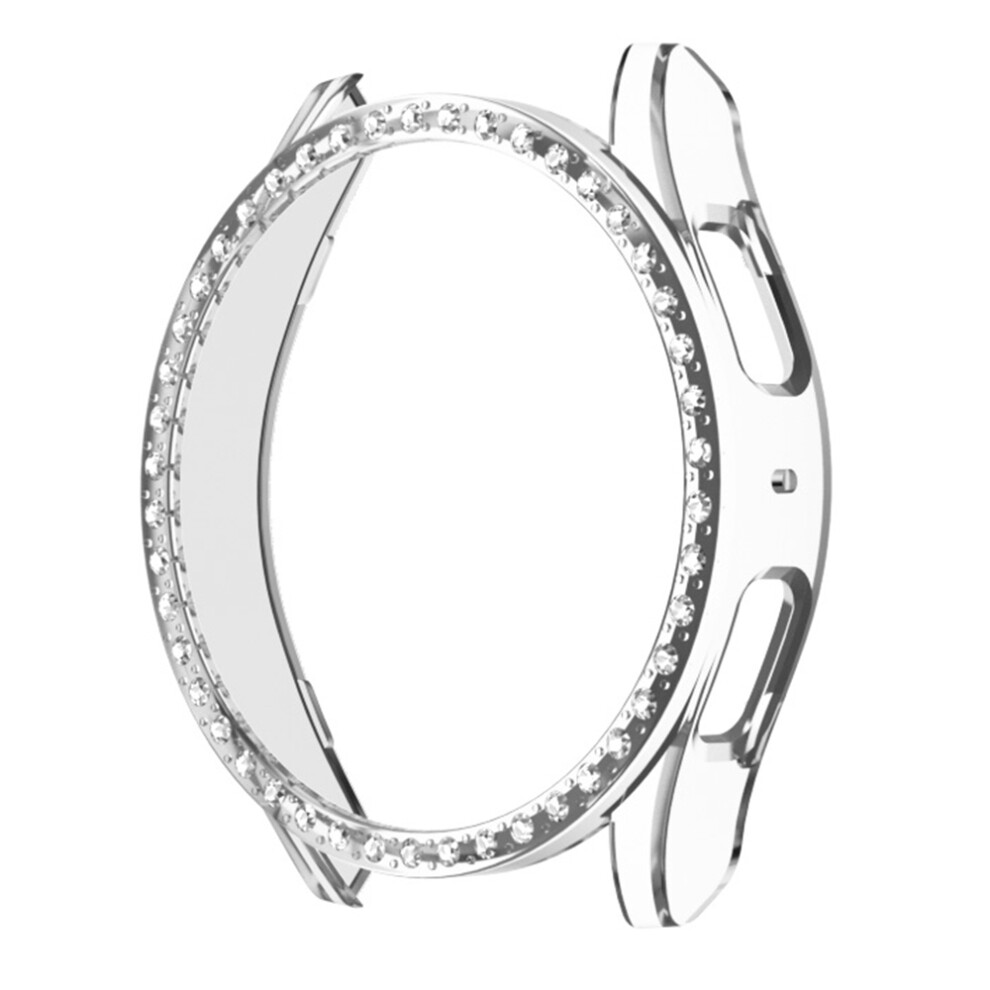 (Transparent) For Samsung Galaxy Watch7 40Mm Watch Case Rhinestone Decor Hard Pc Protective Frame 6914289024418