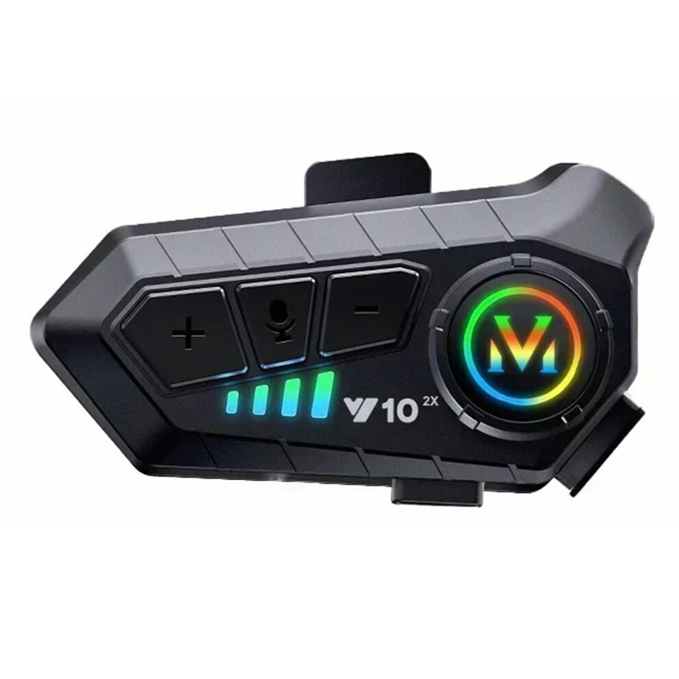 (Soft Mic) Y10-2X Ipx6 Waterproof 300M Intercom Motorcycle Helmet Bluetooth-Compatible Headset 6914287989610