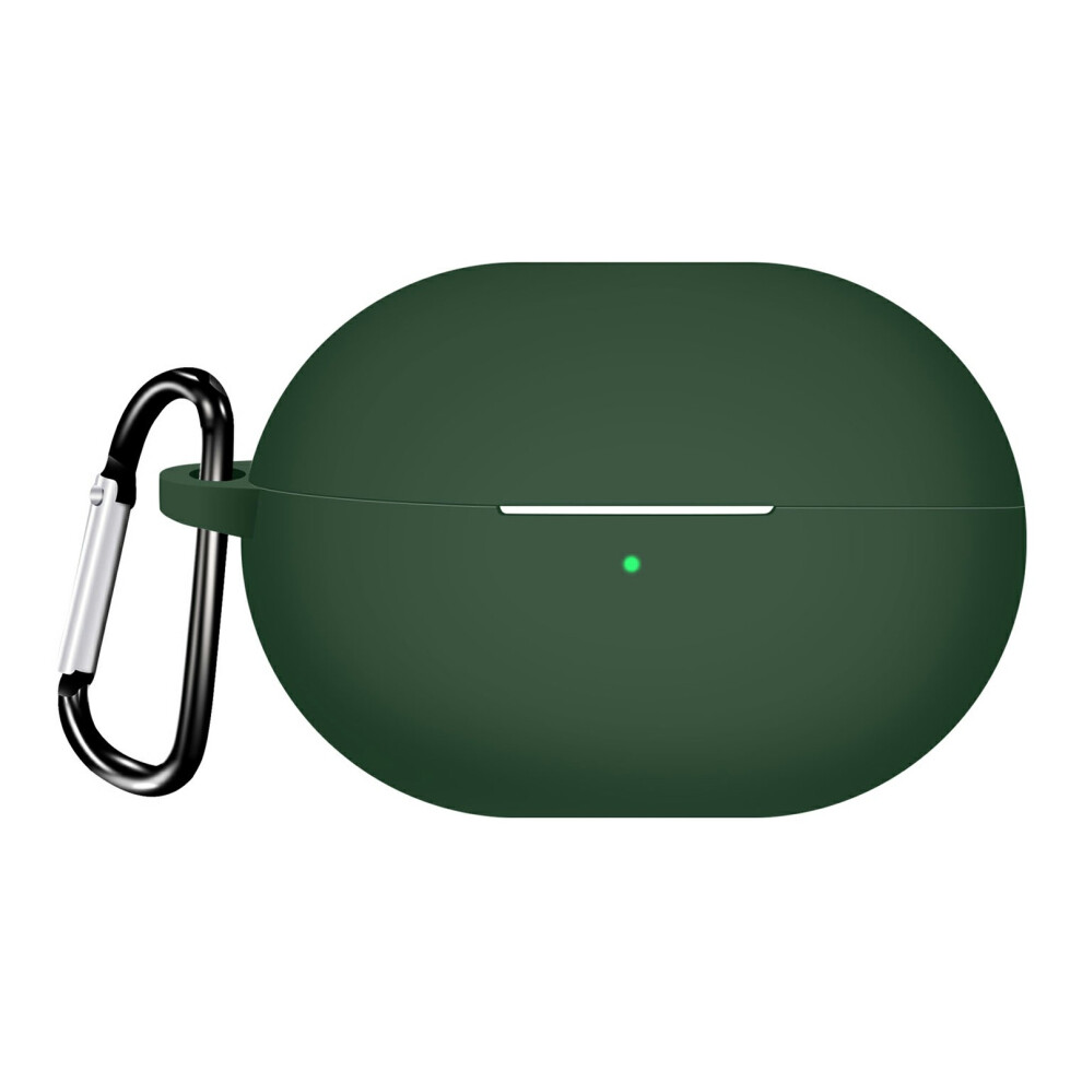 (Blackish ) For Huawei Freebuds Pro 4 Protective Case Bluetooth-Compatible Earbuds Silicone Cover With Hook Green 6914281837900