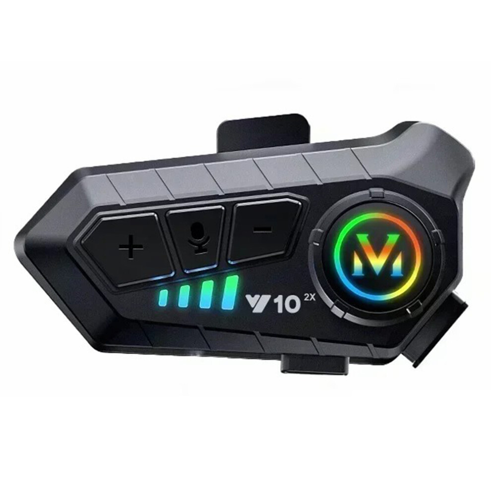 (Hard Mic) Y10-2X Ipx6 Waterproof 300M Intercom Motorcycle Helmet Bluetooth-Compatible Headset 6914284401566