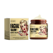 OUHOE Beef Tallow Honey Facial Moisturizer Cream 120g Natural Tallow Skin Care Cream for Deep Hydration Nourishing