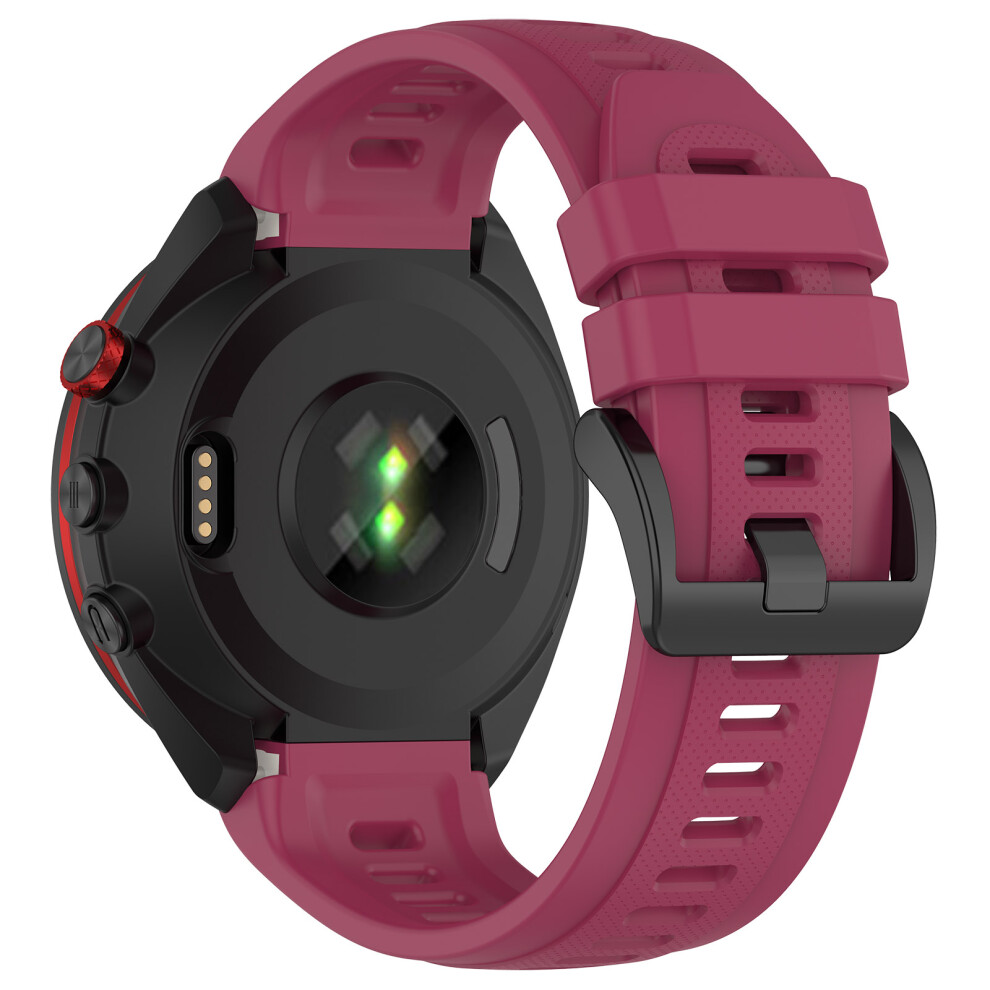 (Wine ) For Garmin Approach S70 47Mm Silicone Watch Band Soft Sport Replacement Watch Strap Red 6914282341727