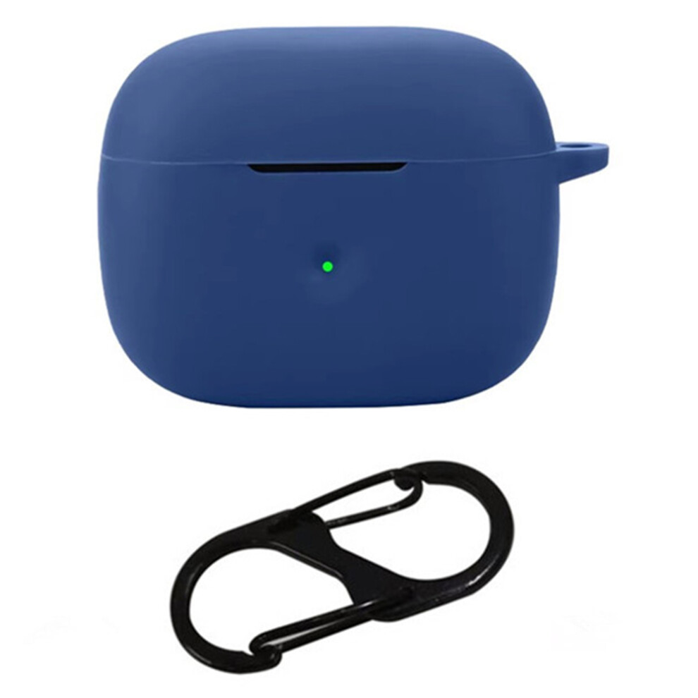 ( Blue) For Bowers & Wilkins Pi8 Silicone Case With Anti Lost Buckle Bluetooth-Compatible Earphones Protective Cover Dark/Blue 6914284584603
