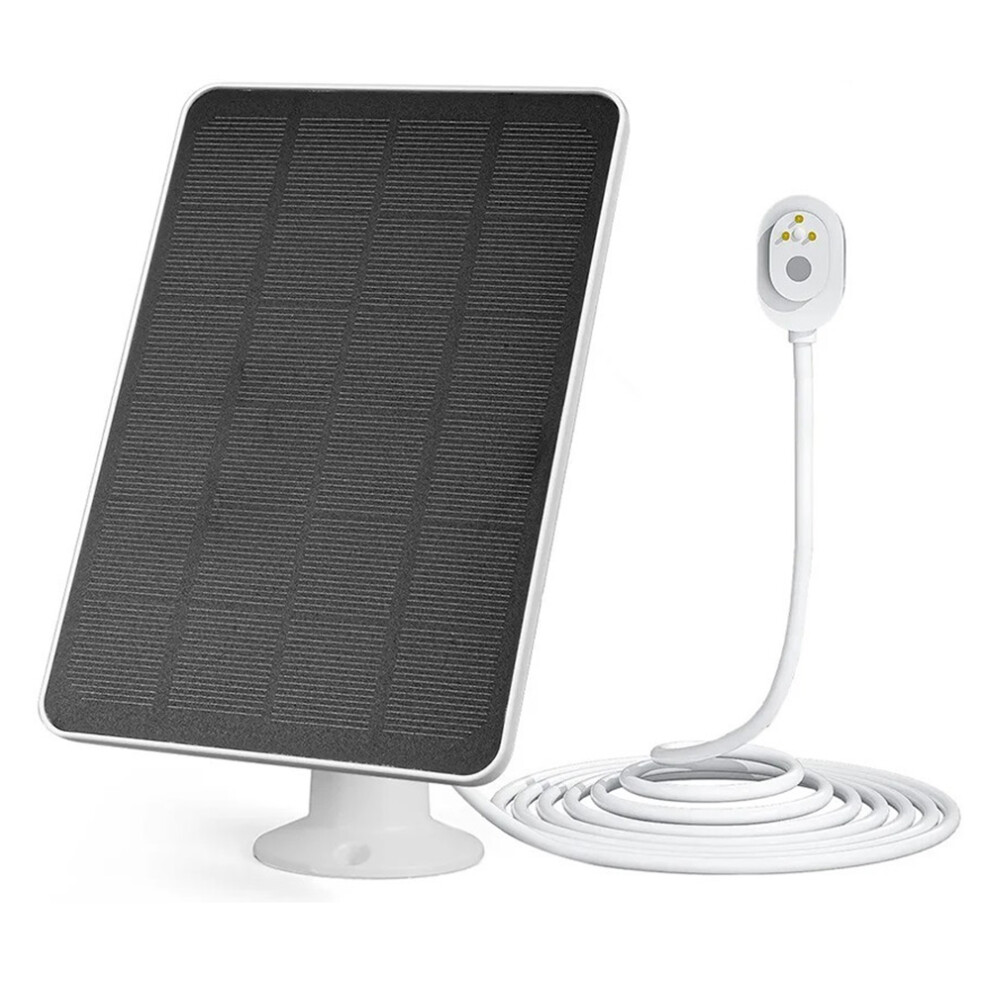 (White) Solar Panel For Arlo Ultra 2 Pro 3 Ultra Pro 5S Surveillance Camera Magnetic Charging Panel 6914281118627
