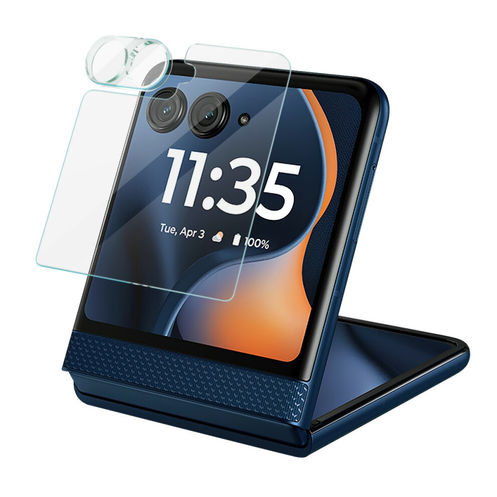 Imak For Motorola Razr 60 Camera Lens Film+Tempered Glass Rear Screen Protector 6914288412605