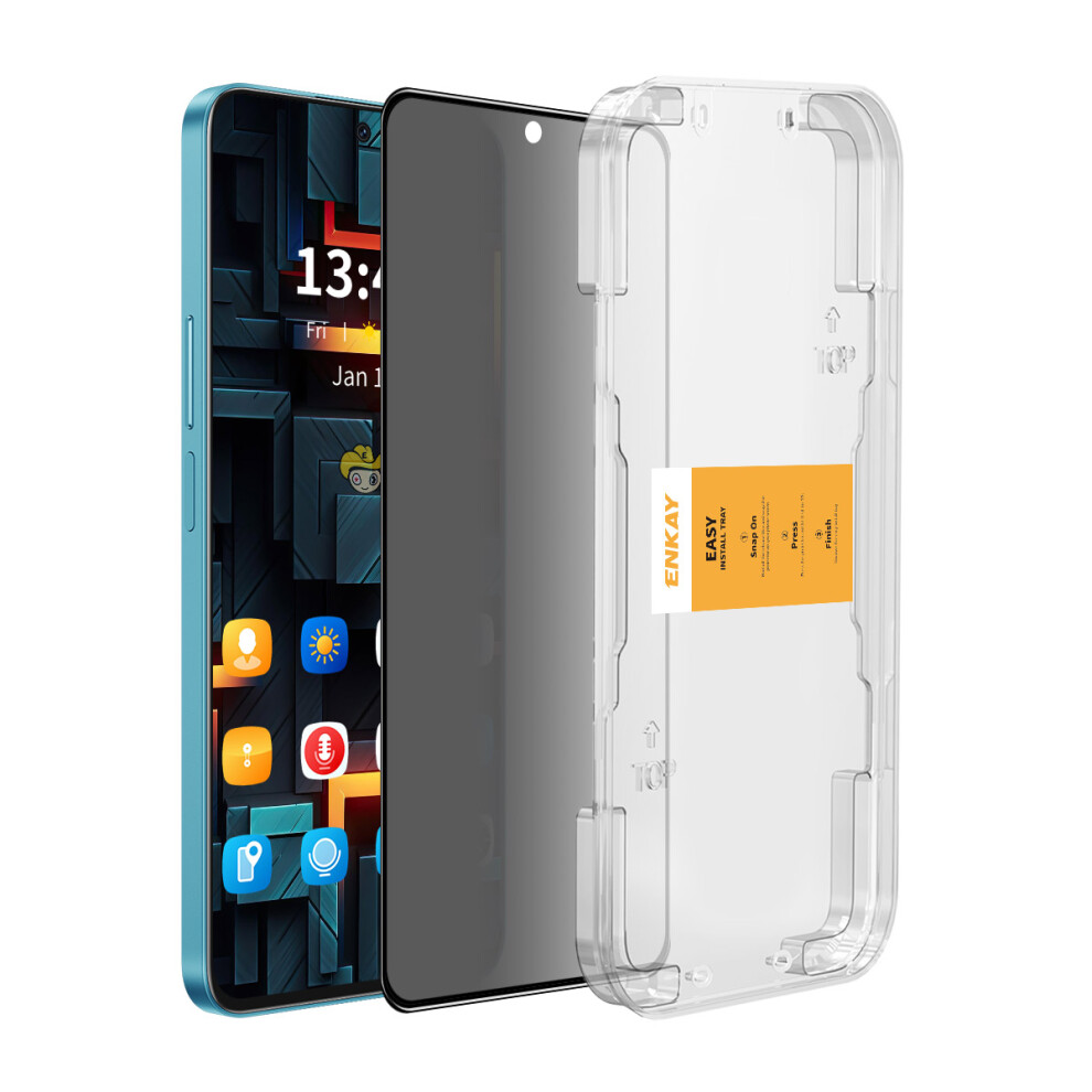 For Xiaomi 14T Pro 14T Anti-Spy Film Enkay Hat Prince Silk Printing Tempered Glass Screen Protector With Installation Tool 6914280133508