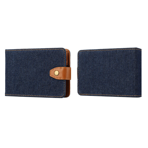 (Denim Dark Blue) For IQOS Iluma One Multi Protective Case E-Cigarette Holder Storage Bag