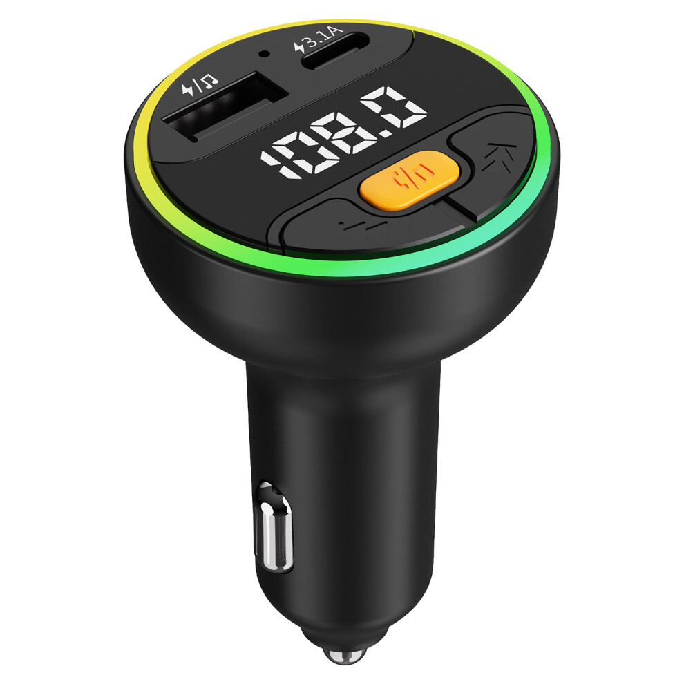 C9 Multifunctional Bluetooth-Compatible Car Mp3 Player Usb Type-C Charger Digital Display Fm Transmitter 6914282905721