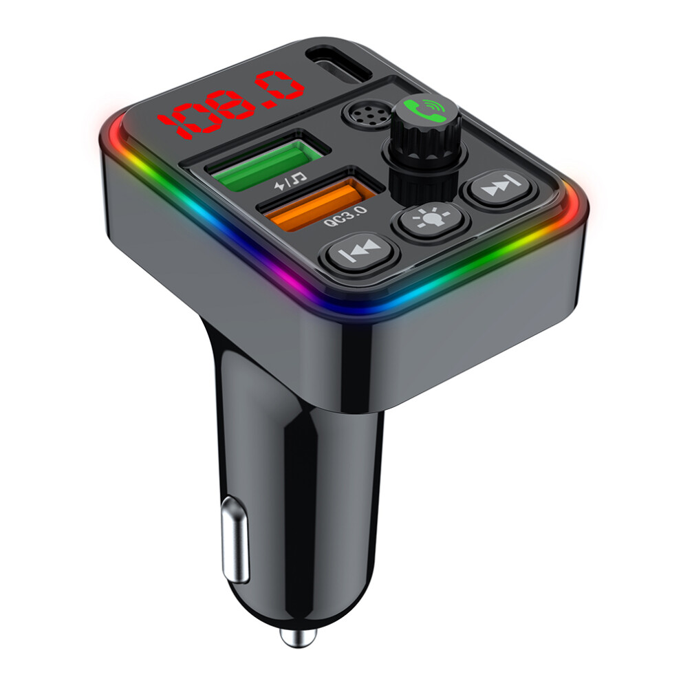 Pdf19 Pd 25W+Qc3.0 Car Charger Fm Transmitter Car Charger Adapter Support Bluetooth-Compatible Handsfree Call, Mp3 Music Player 6914288386715