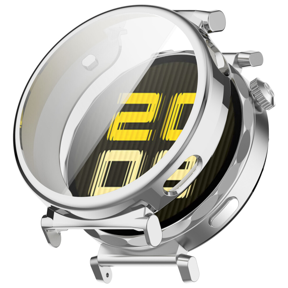(Silver) For Huawei Watch Gt 5 41Mm Watch Case Full Coverage Flexible Tpu Electroplating Cover Silver 6914286642714