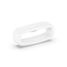 (White) Watch Band Strap Loop Universal 20mm Retainer Fastener Ring Silicone Watch Holder
