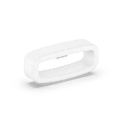 (White) Watch Band Strap Loop Universal 20mm Retainer Fastener Ring Silicone Watch Holder