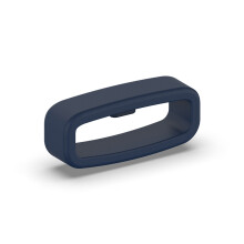 (Navy Blue) Watch Band Strap Loop Universal 20mm Retainer Fastener Ring Silicone Watch Holder