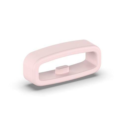 (Light Pink) Watch Band Strap Loop Universal 20mm Retainer Fastener Ring Silicone Watch Holder