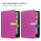 (Purple) For Amazon Kindle Paperwhite (2024) Kindle Colorsoft Case PC + PU E-Reader Cover Support Auto Wake Sleep 6