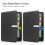(Black) For Amazon Kindle Paperwhite (2024) Kindle Colorsoft Case PC + PU E-Reader Cover Support Auto Wake Sleep 6