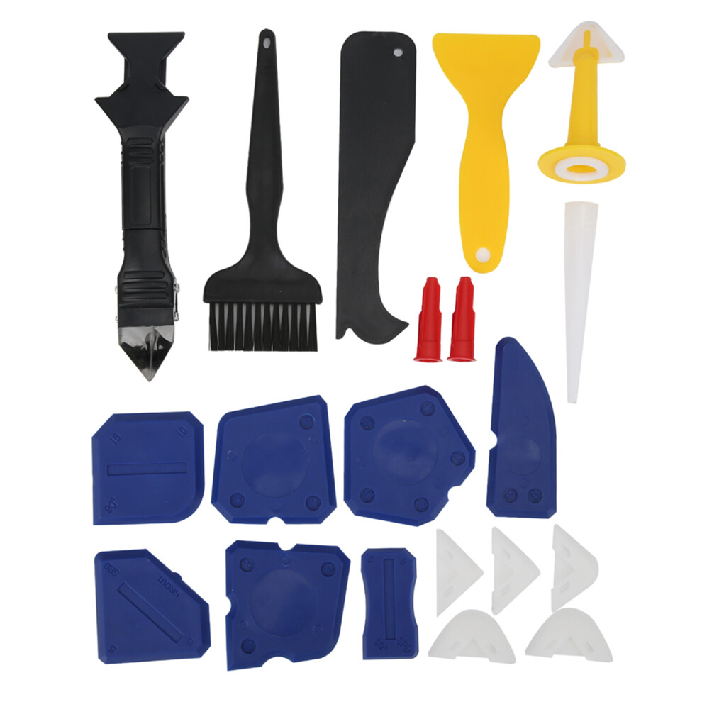 20Pcs Caulking Finisher Tools Glass Glue Scraper