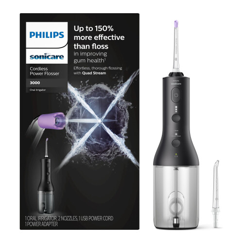 Philips Philips Sonicare Cordless Power Flosser 3000 - Schwarz