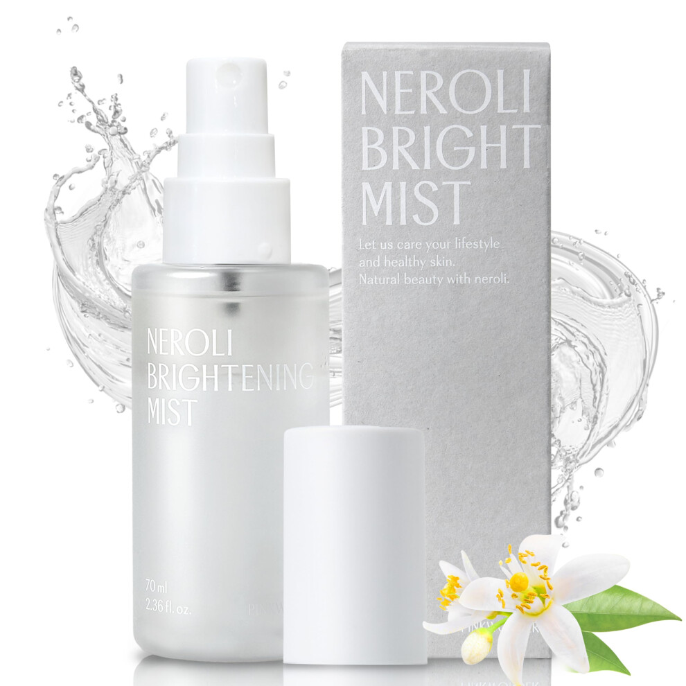 Pinkwonder Orange Neroli Mist 2.36Oz (70Ml) Hydrating Facial Spray With Neroli & Jojoba Oil Glowing And Radiant Skin Antioxidant Korean Skincare