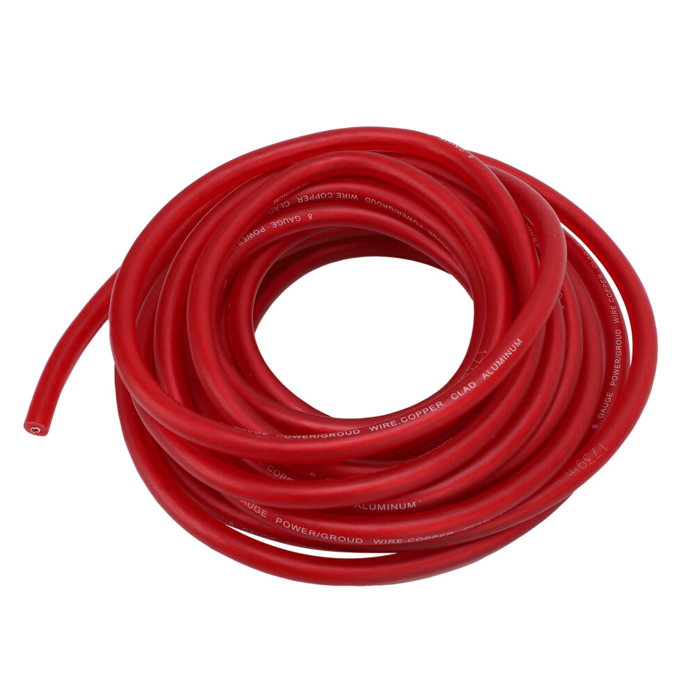 8 Gauge Awg Automotive Wire 25Ft Versatile Red 8320539813905