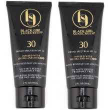 Black Girl Sunscreen Ansikte och kropp SPF 30 – Fuktgivande lotion för melaninrik hud, utan vit cast, vattentålig (118 ml)