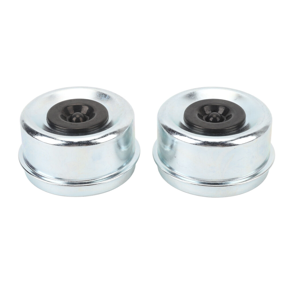 2Pcs Trailer Axle Bearing Dust Cap 2.72In Od Steel 8320539814582