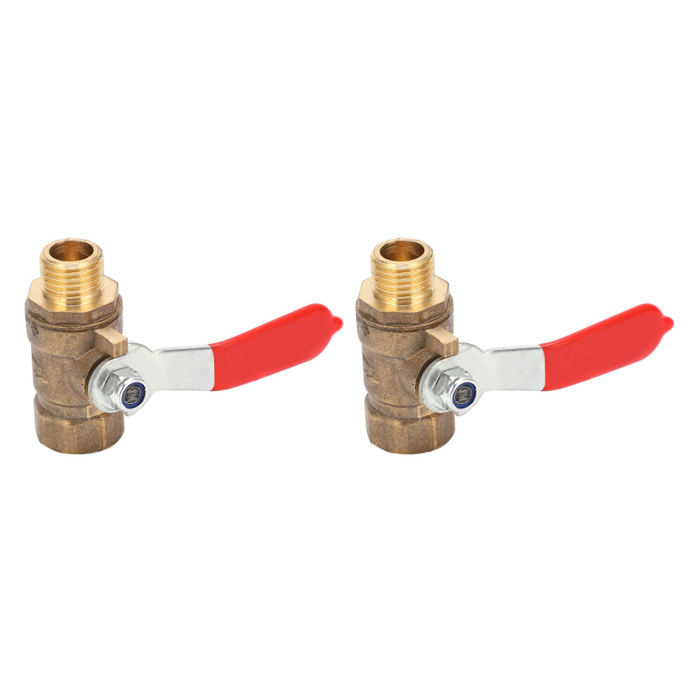 2Pcs Ball Valve 1/4 2 Points Multilayer Silicone