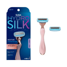 Schick Hydro Silk Roségouden Metalen Scheermes voor Vrouwen | Vrouwen Scheermes, Reis Scheermes, 5-Blade Scheermes