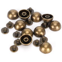 30 Stück bronze Schraubenpilzknöpfe Nägel 12 mm für Lederdekoration
