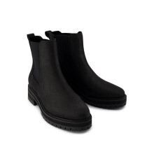 (Black, 3 (Adults')) TOMS Bennet Leather Women's Black Boots
