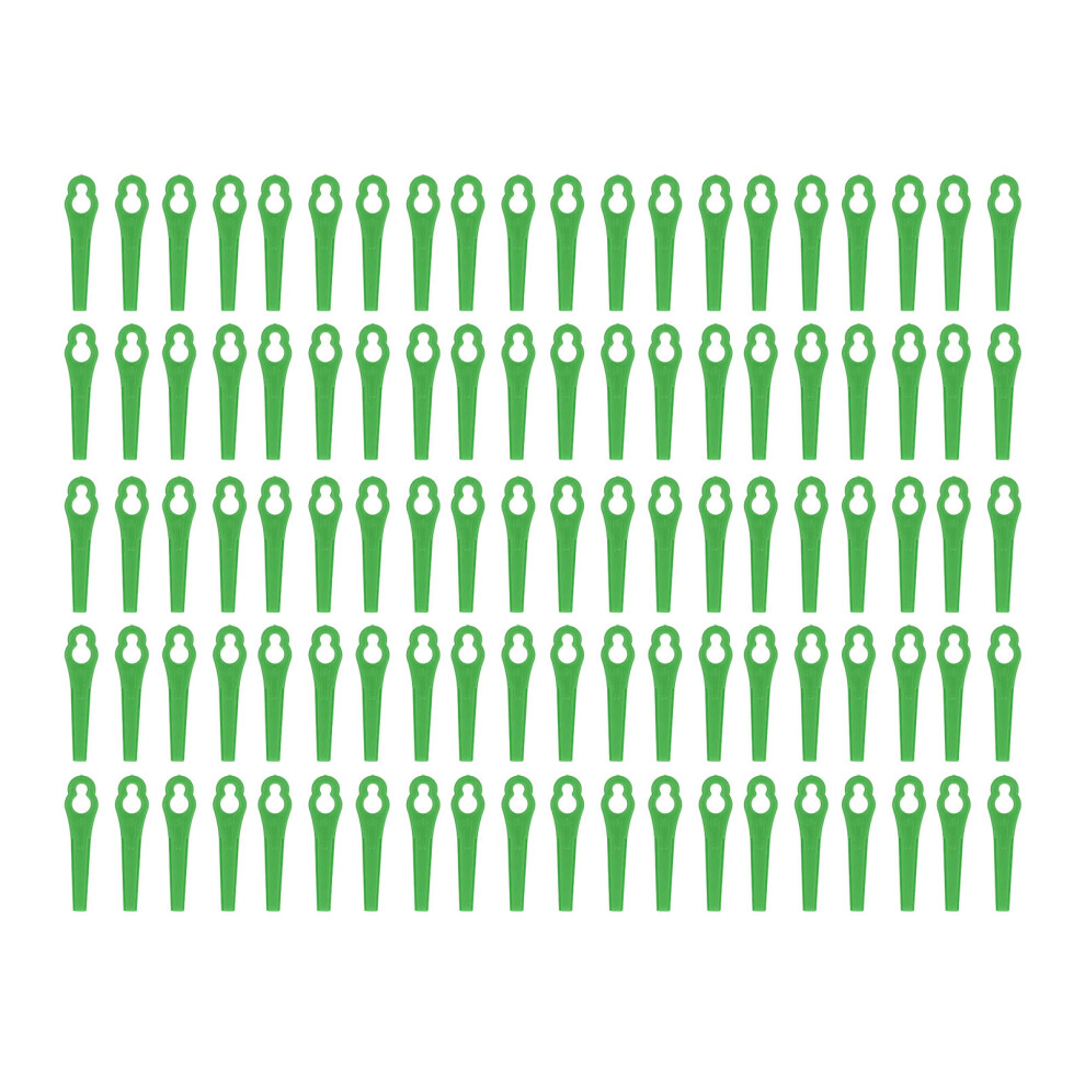 100Pcs Plastic Cutter Blades Lawn Mower Cutting