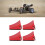 4PCS RC Model Car Wheel Chock Good Fixation Anti 12