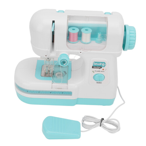 Sewing Machine Toy Blue Portable Mini Simulation 1