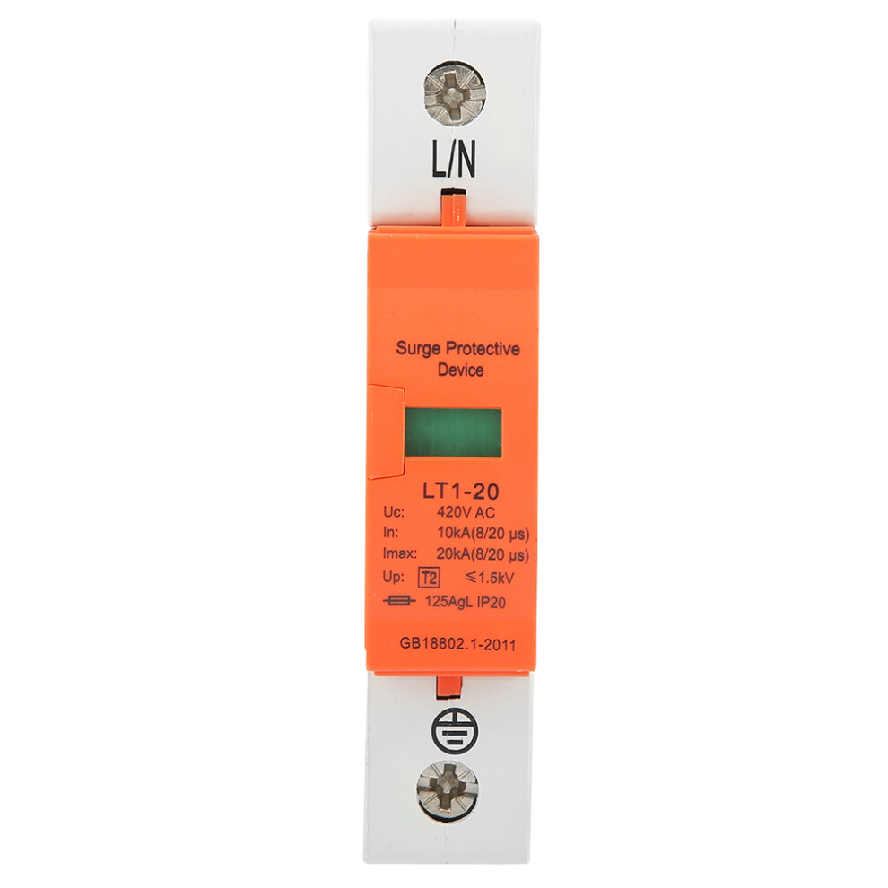 1P 10kA-20kA 420vAC House Surge Protective Low