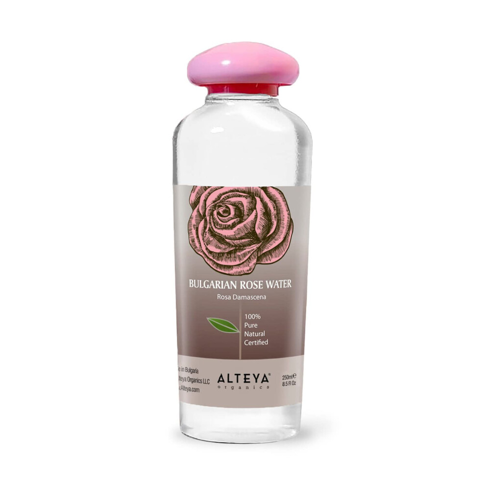 Alteya Organics Rose Water Natural Facial Toner 17 Fl Oz500ml Pure Bulgarian Rosa Damascena Flower Water Award-Winning Moisturizer Bpa-Free Bot