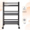 Amazon Amazon Basics 3-Tier Metal Rolling Cart, Black 2