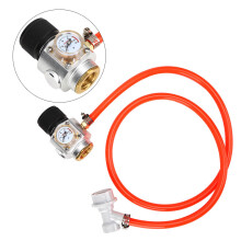 Portable CO2 Mini Gas Regulator with Ball Lock, Aluminum & Brass