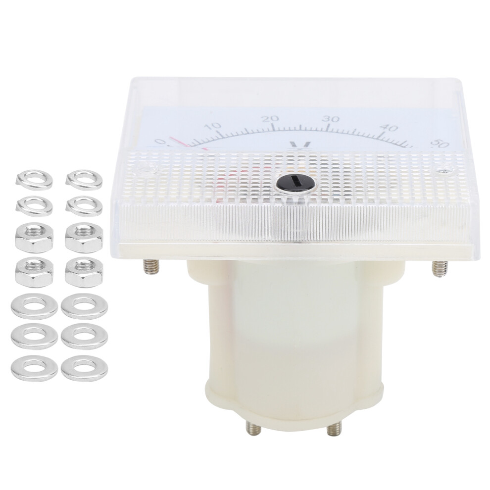 85C1 DC 0~50V Pointer DC Voltmeter DC Panel Meter