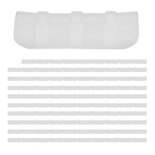 100 Stück Gewächshausrahmen Rohrclips Klammern, ABS+PC, Weiß & Schwarz