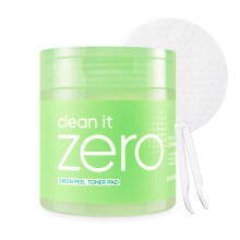 BANILA CO Clean it Zero Green Peel Toner Pad | Vegane koreanische Dual-Textur fr sanftes Peeling | Grner Komplex und LHA gltten die Hautstruktur u